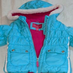 London Fog Pink and Blue Jacket